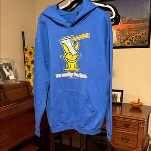 Blue Graphic Hoodie
